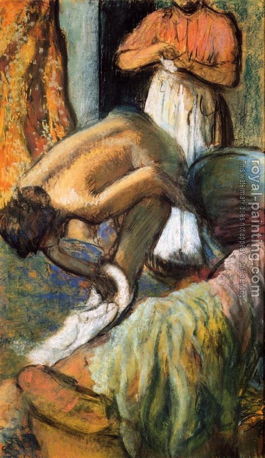 Edgar Degas : Breakfast after the Bath